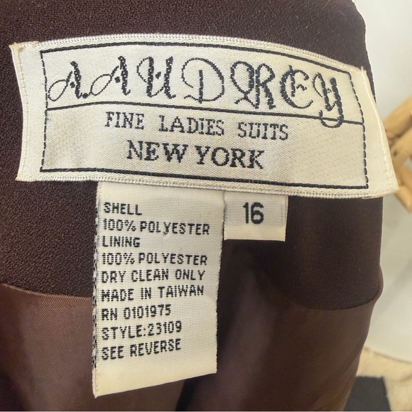 Vintage A. Audorcy Fine Ladies Suits New York Jacket Size 16 - Picture 11 of 14